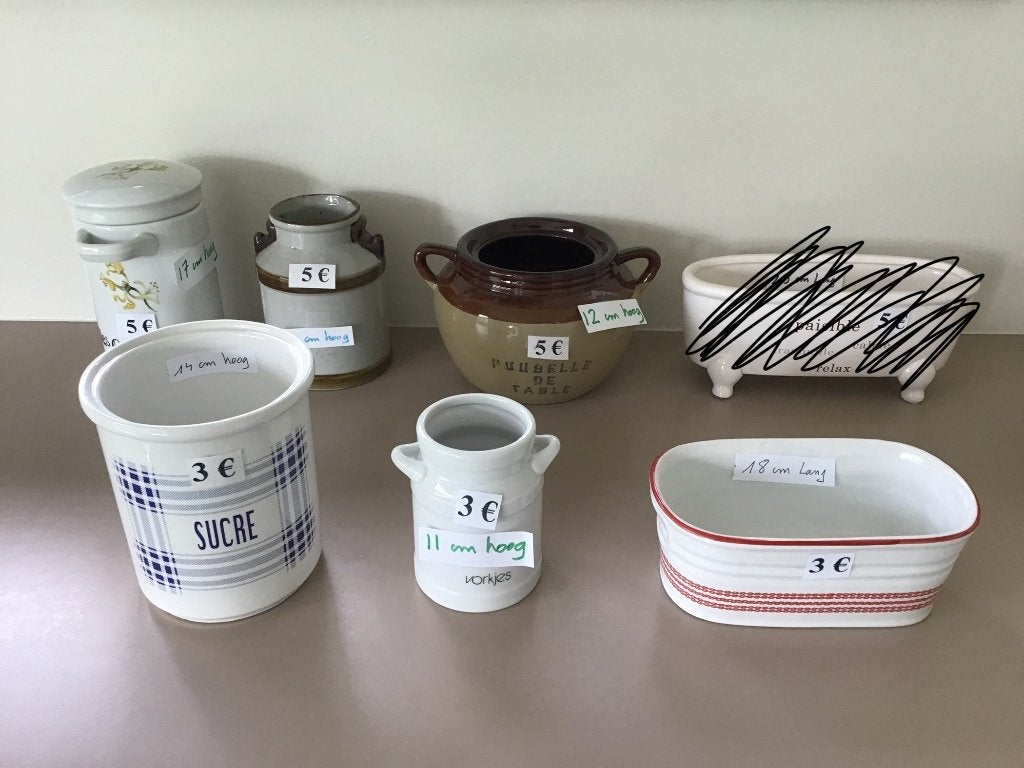 7 « poubelle de table » ou similaire, Maison & Meubles, Enlèvement ou Envoi, Comme neuf