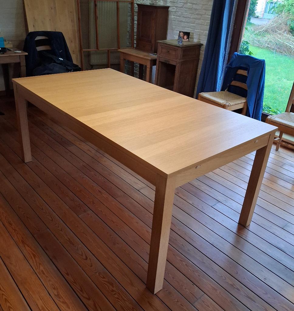 Table Ikea Bjursta, Enlèvement, Utilisé, Chêne