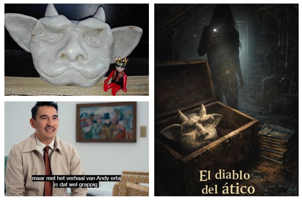 217) El diablo del ático (Zoldervondst), Ophalen of Verzenden, Buste, Man