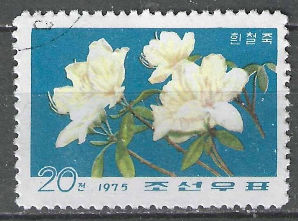 Noord-Korea 1975 - Yvert 1338 - Azalea - 20 ch. (ST), Verzenden, Gestempeld