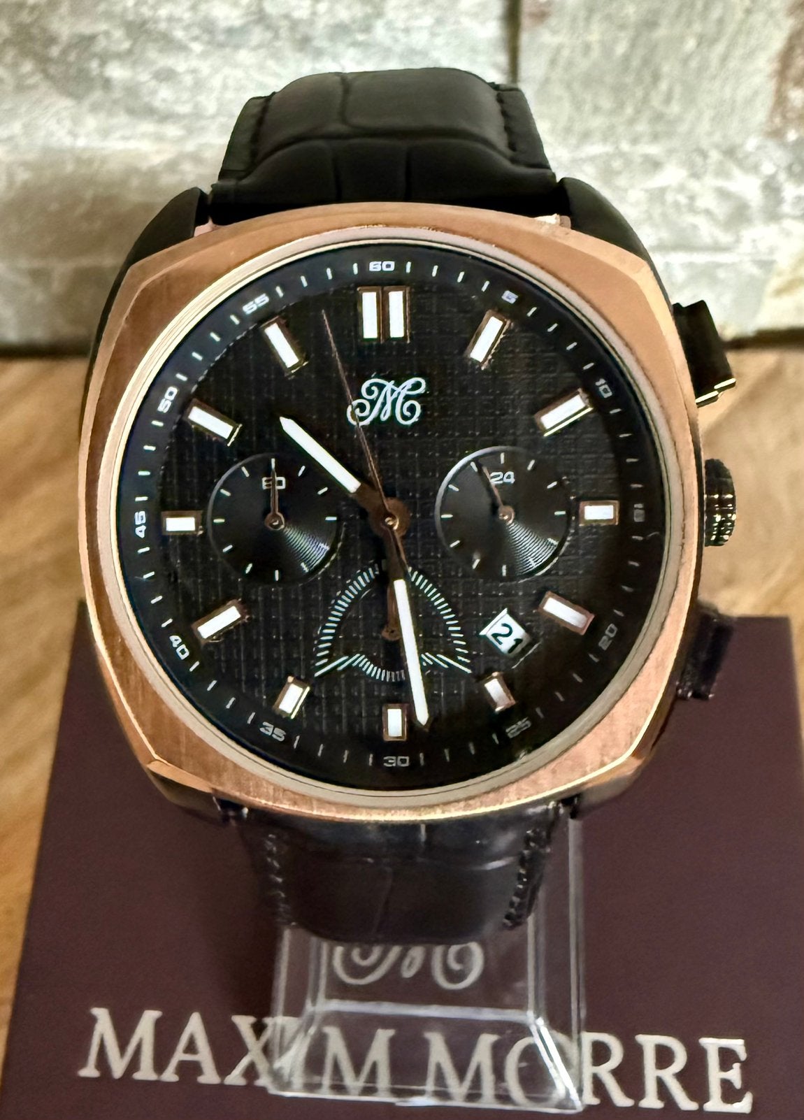 MAXIM MORRE ONE CHRONO VAUT499€! 💯%NEUF AVEC CERTIFICAT, Enlèvement ou Envoi, Neuf