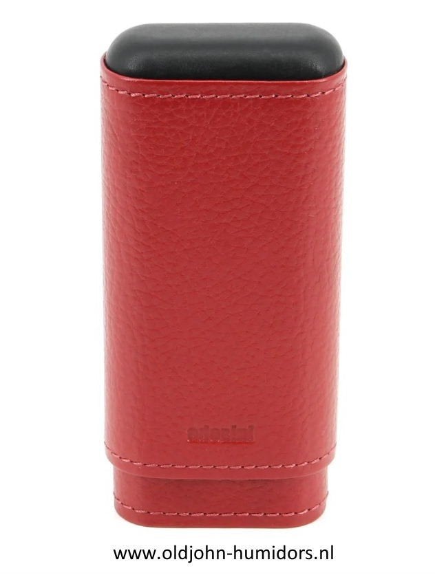 ADORINI  SIGARENKOKER LEER MAGNA ROOD - 3 SIGAREN    sk04mr, Verzenden, Nieuw, Tabaksdoos of Verpakking