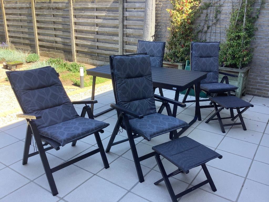 Aluminium tuinset, Tuin en Terras, Tuinsets en Loungesets, Ophalen, 4 zitplaatsen, Tuinset, Nieuw