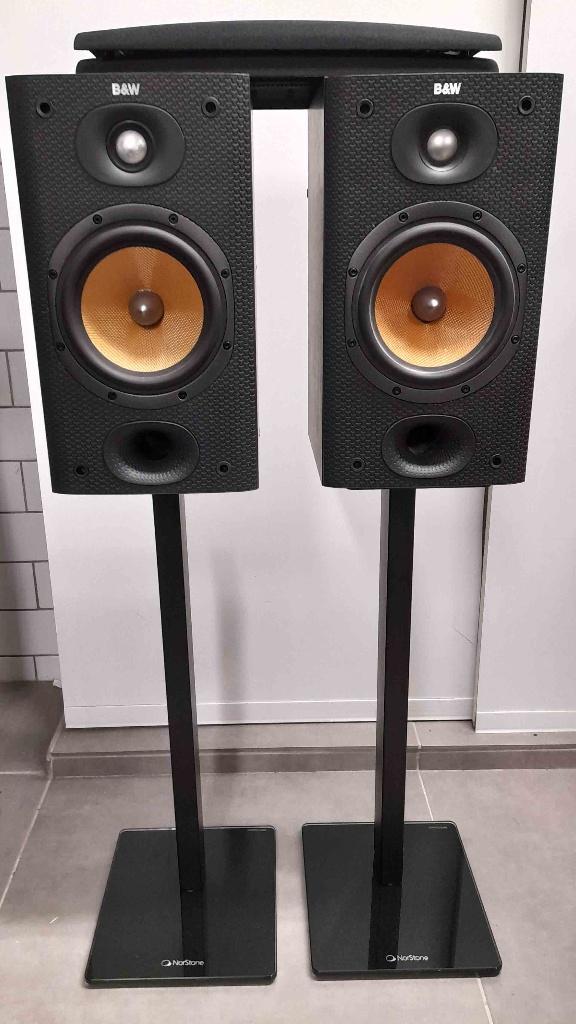 B&W  DM601S3 met of zonder stands te koop, Ophalen of Verzenden, Zo goed als nieuw, 60 tot 120 watt, Bowers & Wilkins (B&W)