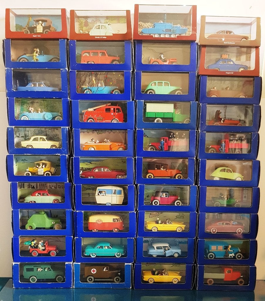 Tintin 1:43 modellen van Atlas/Moulinsart Met certificaat, Verzamelen, Verzenden, Kuifje, Nieuw, Beeldje of Figuurtje