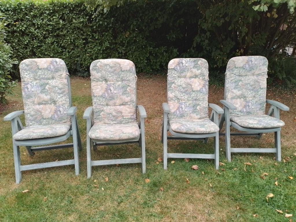 tuinzetels ligzetels inklapbaar 4 stuks curver, Tuin en Terras, Ophalen, Gebruikt, Plastic, Verstelbaar