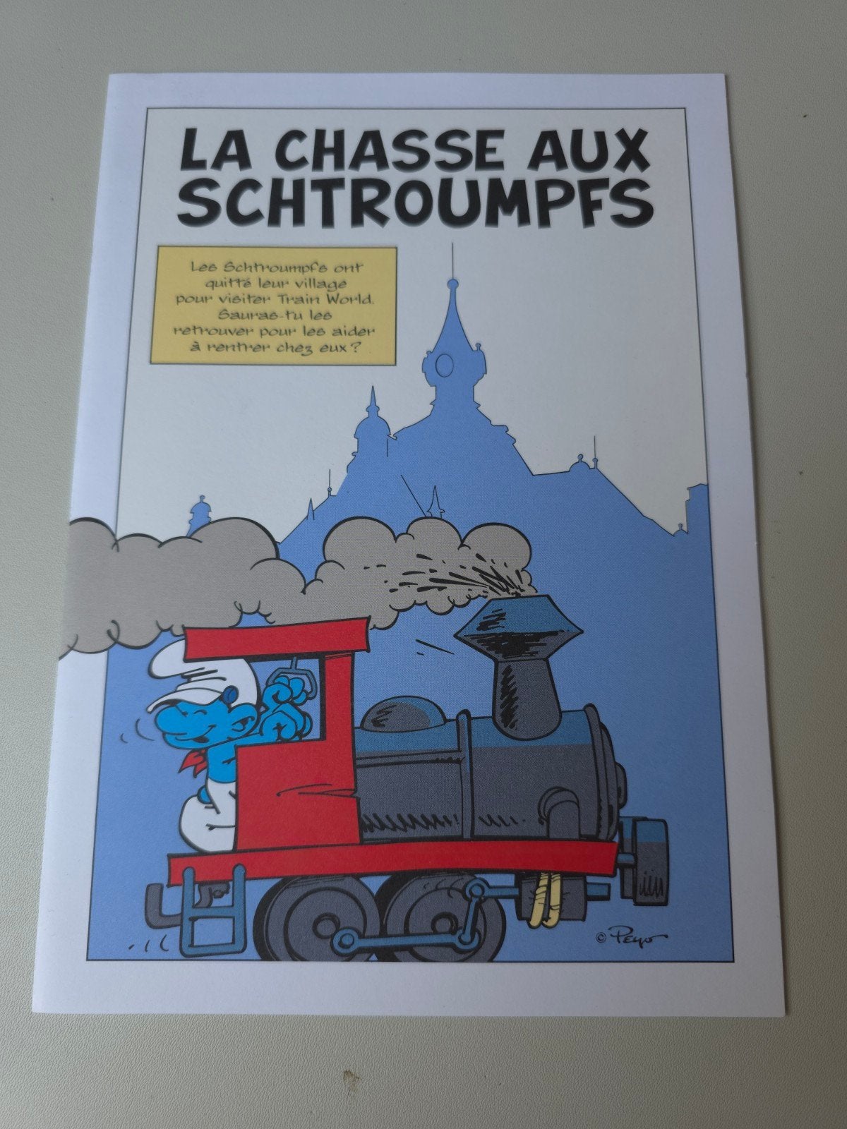 Plan concours Chasse aux Schtroumpfs, Collections, Schtroumpfs, Envoi, Neuf, Autres Schtroumpfs, Autres types