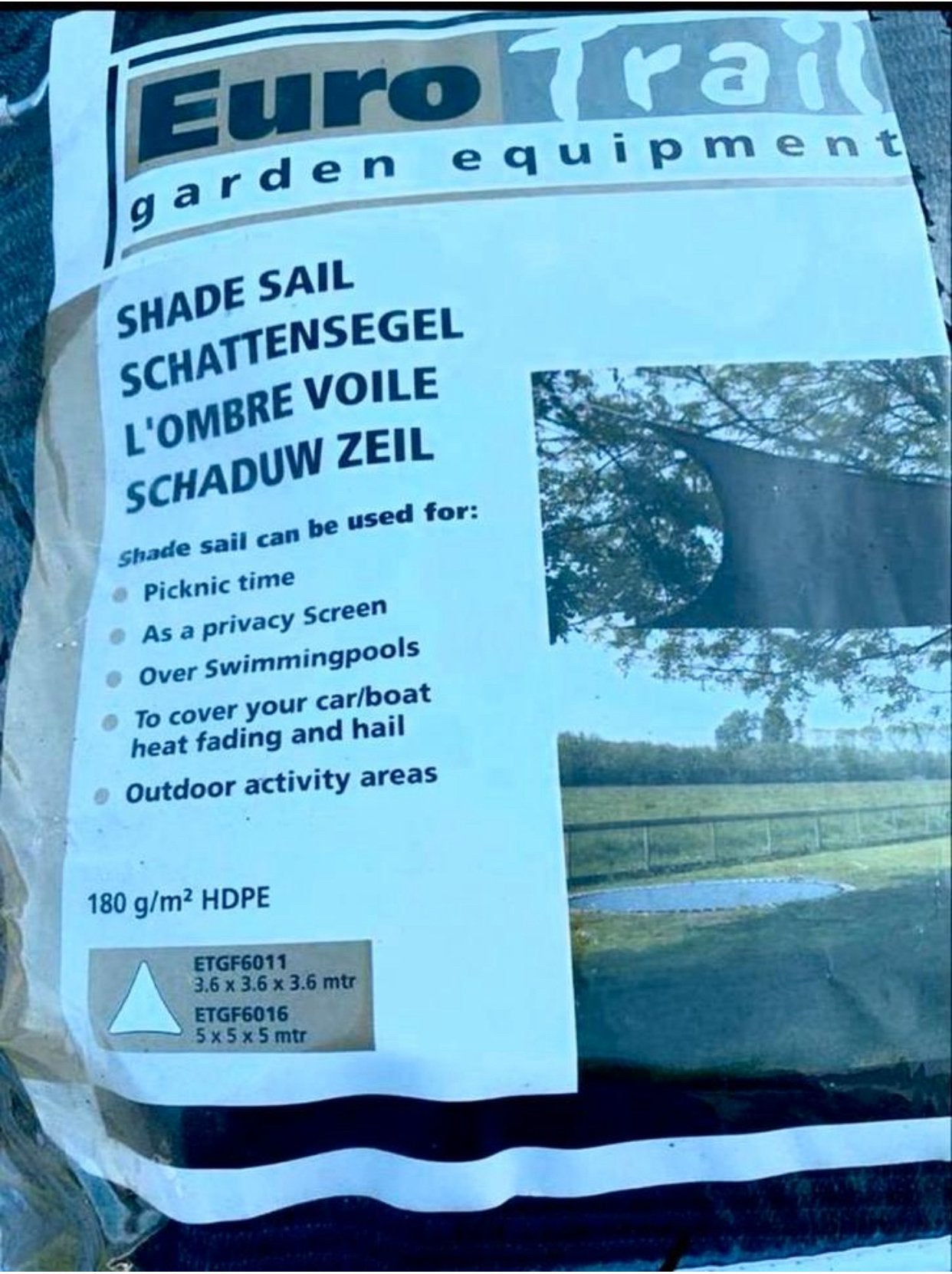 Nieuw schaduwdoek, Tuin en Terras, Ophalen, Nieuw