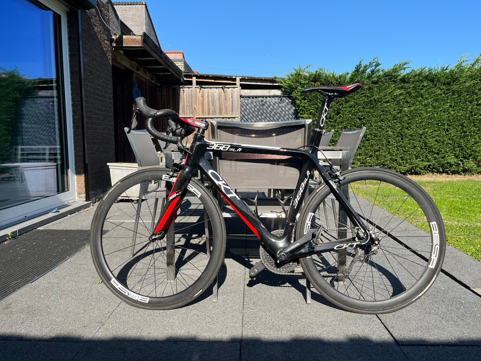 Te koop: CKT 368 SLR full carbon racefiets, maat L., Frein sur jante, Comme neuf, Enlèvement, 53 à 57 cm
