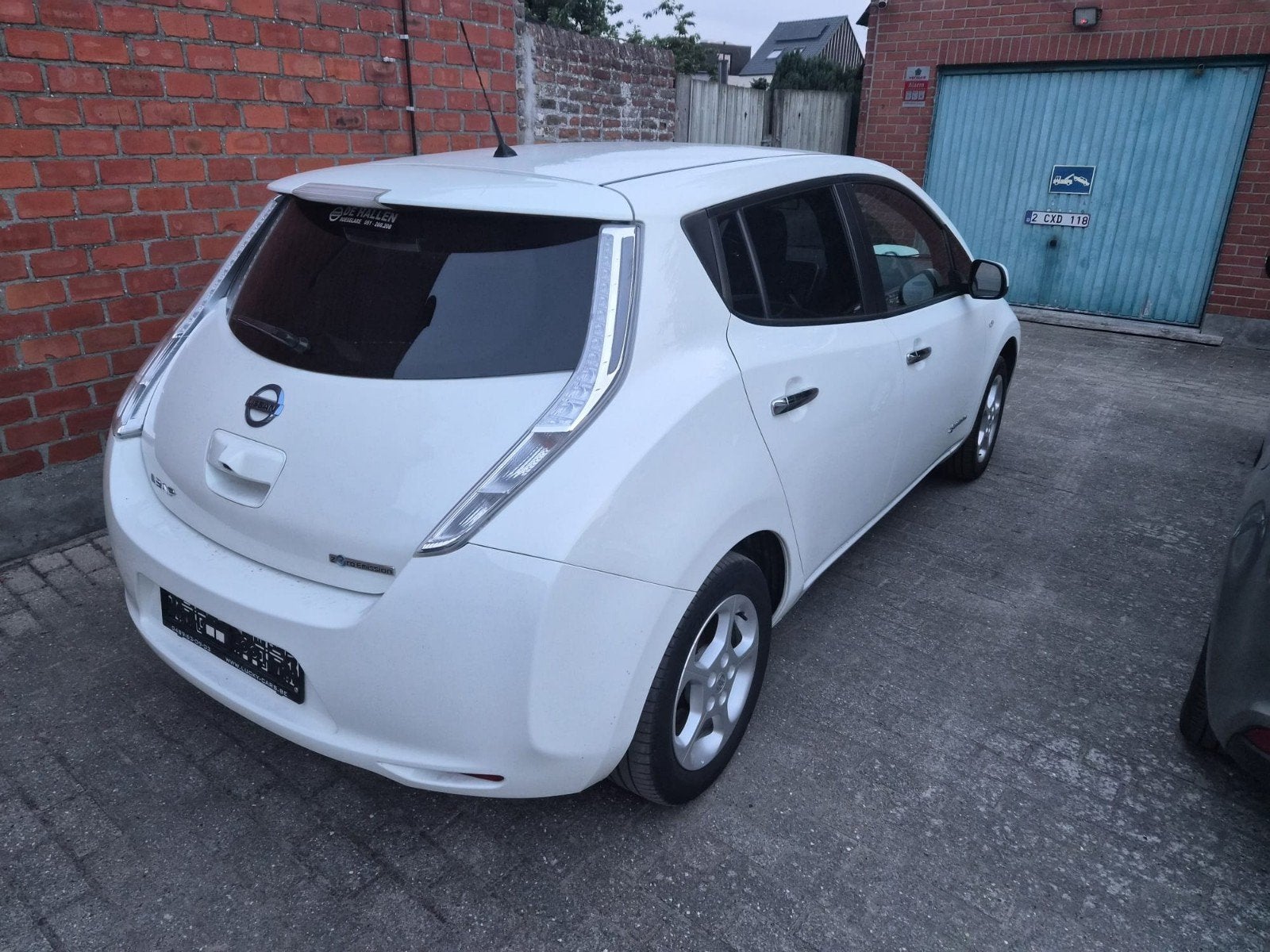 Nissan Leaf 100% elektrisch - Mooie stadswagen, Auto's, Automaat, Stof, Elektrische ramen, Wit