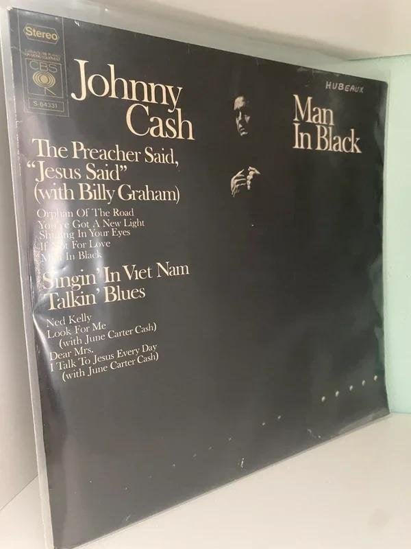 Johnny Cash – Man In Black - Netherlands 1971 (J), LP, Gebruikt, Verzenden, Country