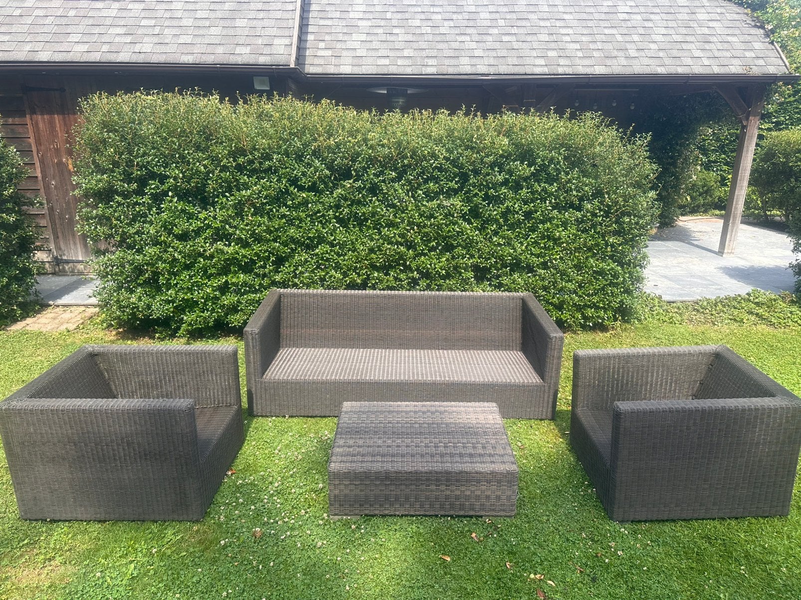 Cane-line design loungeset – kwaliteitsmerk, Tuin en Terras, Tuinsets en Loungesets, Ophalen, Zo goed als nieuw, Loungeset, Wicker