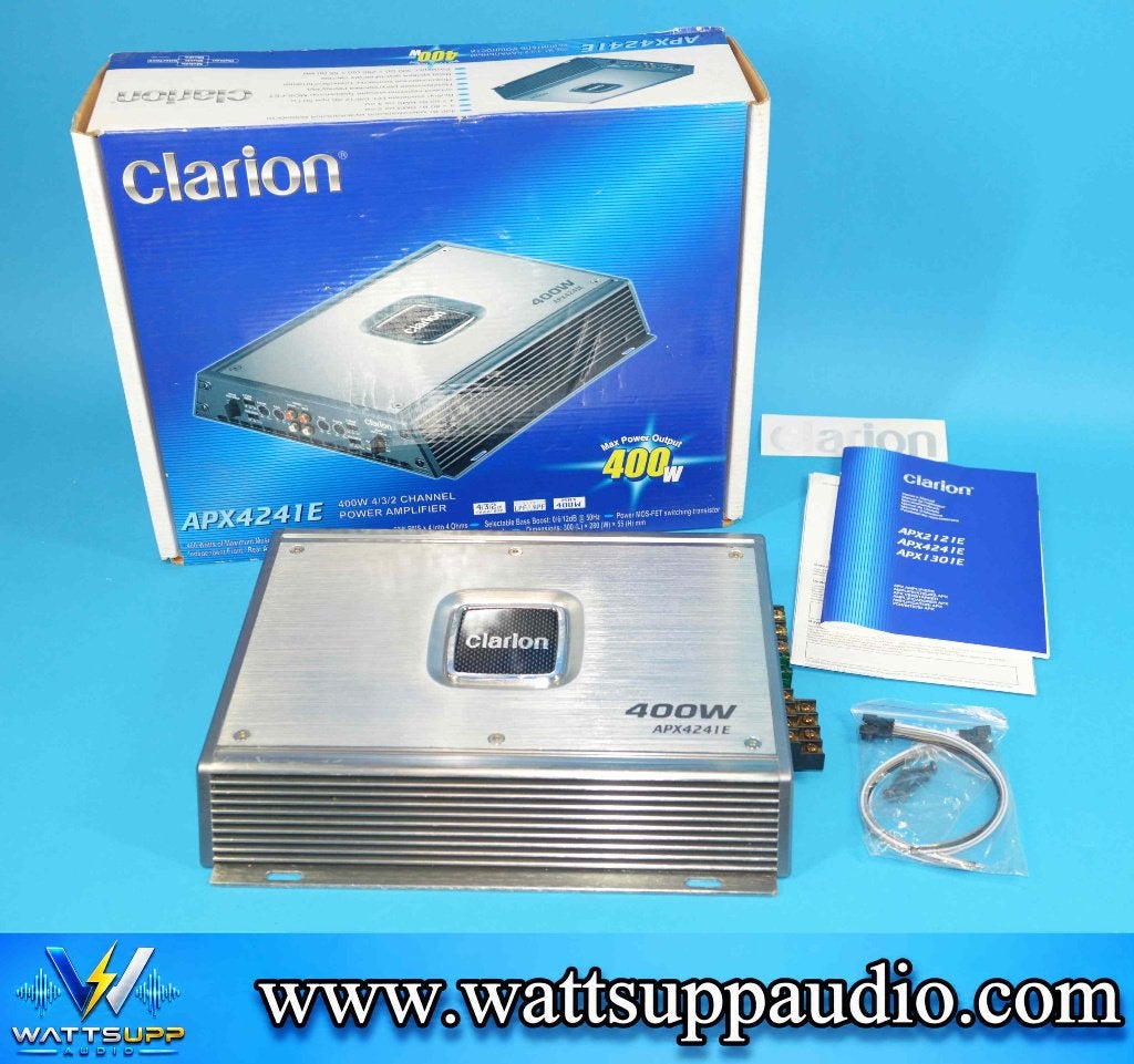 Clarion APX4241E 4 kanaals versterker, Auto diversen, Ophalen of Verzenden, Gebruikt