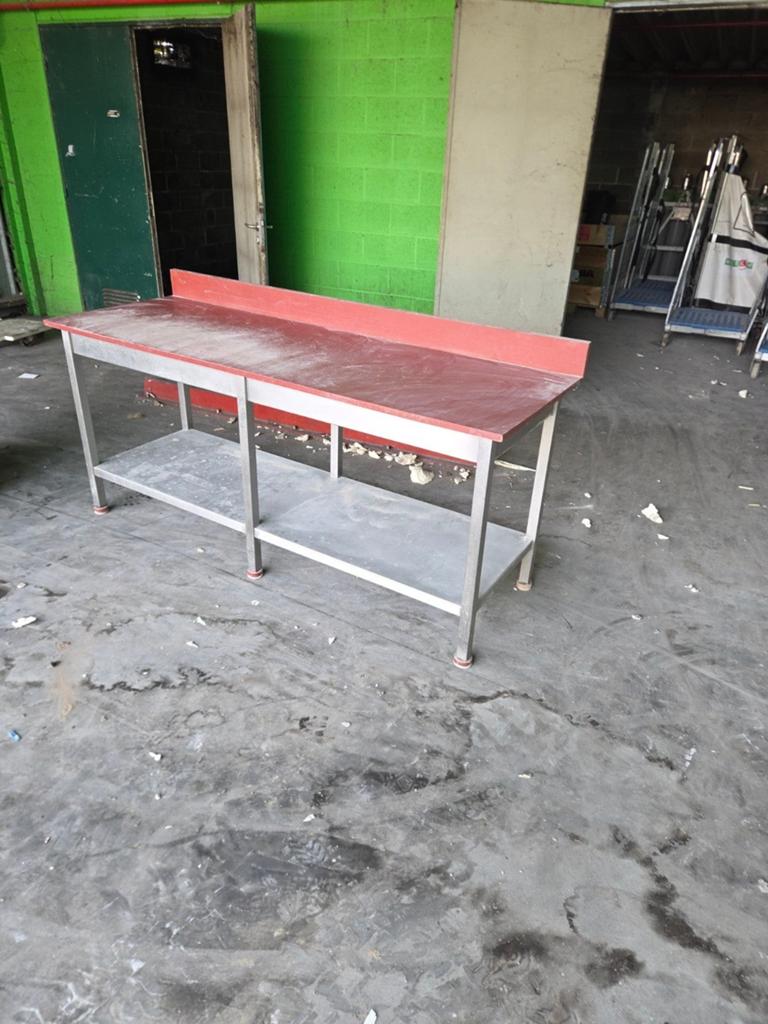 Inox snij tafel / werk tafel, Ophalen