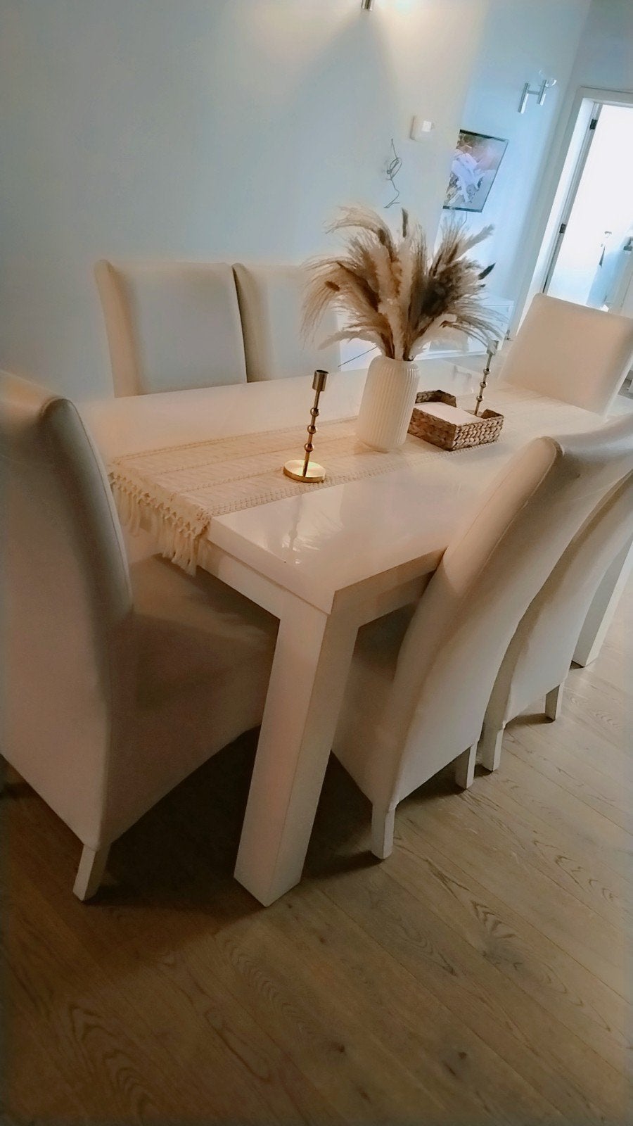Salle a manger 5 chaises, Enlèvement, Comme neuf, 4 à 6 chaises