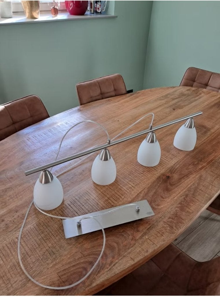 luminaire salle a manger, Ophalen, Zo goed als nieuw, Glas, E14 (klein)