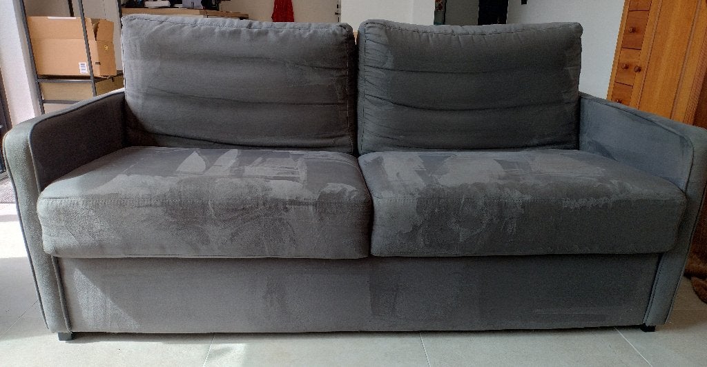 Zetelbed, Ophalen, Gebruikt, 150 tot 200 cm, Driepersoons