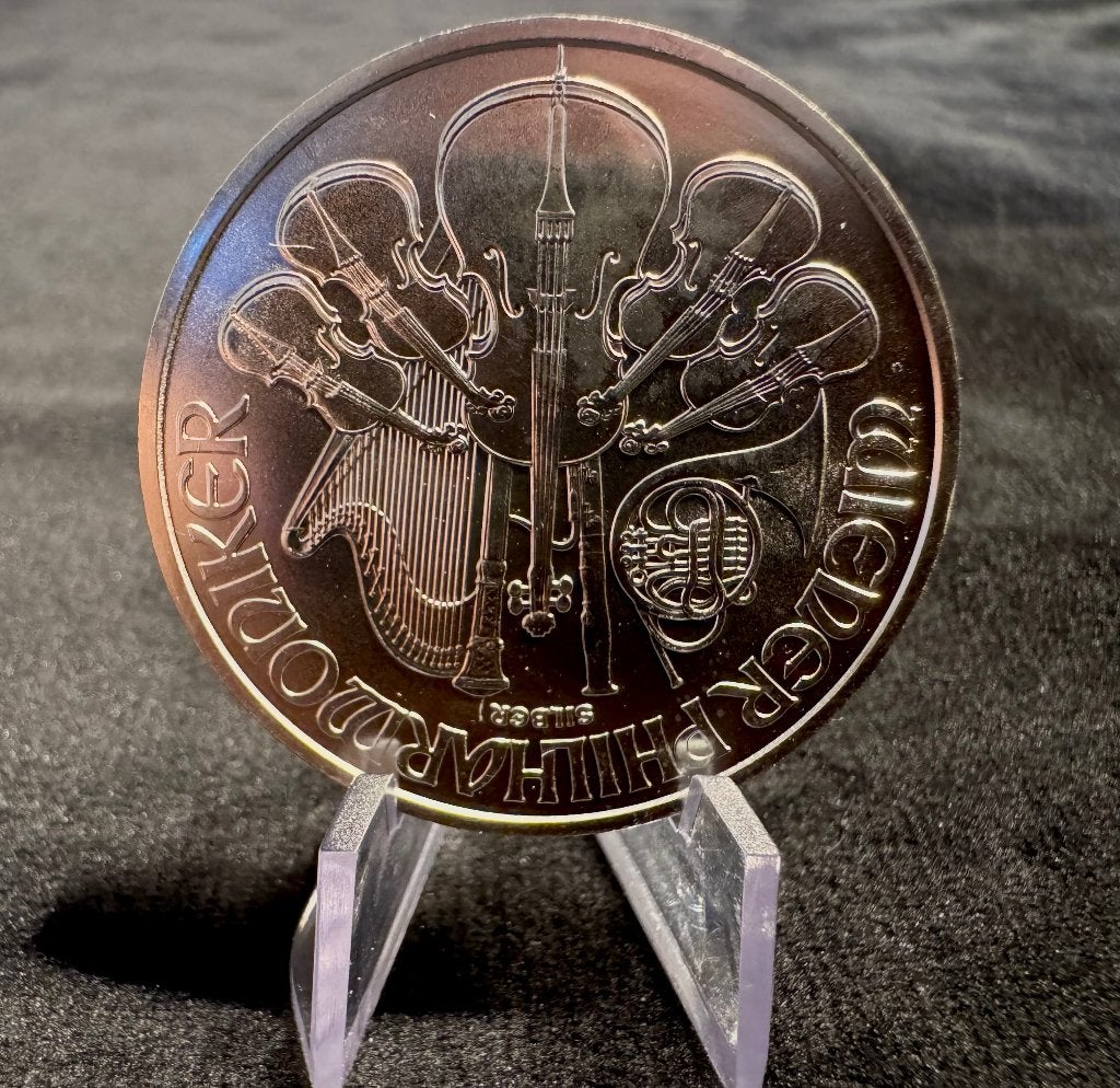 1 oz Philharmonik 2025 .9999 zilver munten, Ophalen of Verzenden, Zilver