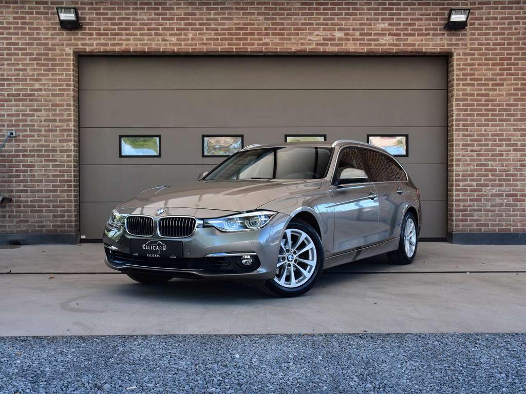 BMW 318 iA TOURING LUXURY LINE / GPS / LED / LEDER / VERWAR, Bedrijf, 5 deurs, 3 cilinders, 3 Reeks