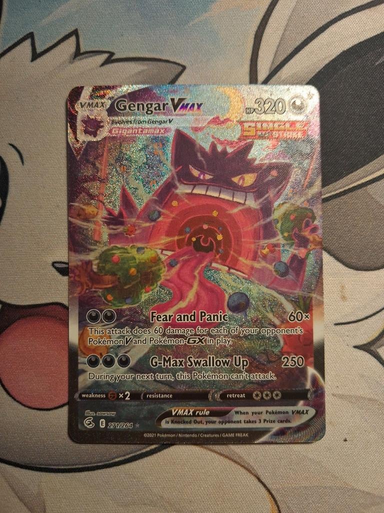 Gengar vmax #270 Nm, Hobby en Vrije tijd, Verzamelkaartspellen | Pokémon, Ophalen of Verzenden
