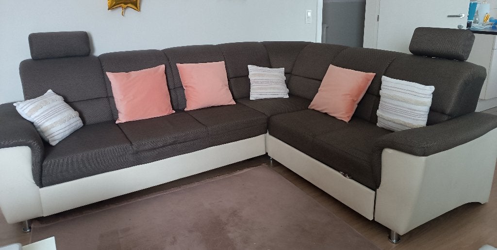 Canapé angle /convertible en Lit queen size 160cm/Tiroir, Maison & Meubles, Canapés | Salons, 75 à 100 cm, Banc d'angle, Enlèvement