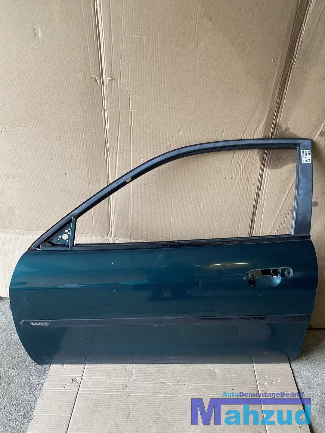 MITSUBISHI COLT 5 V Groen links linker deur portier, Info@mitsubishi-motors.com, Mitsubishi Motors Corporation, Utilisé, Mitsubishi