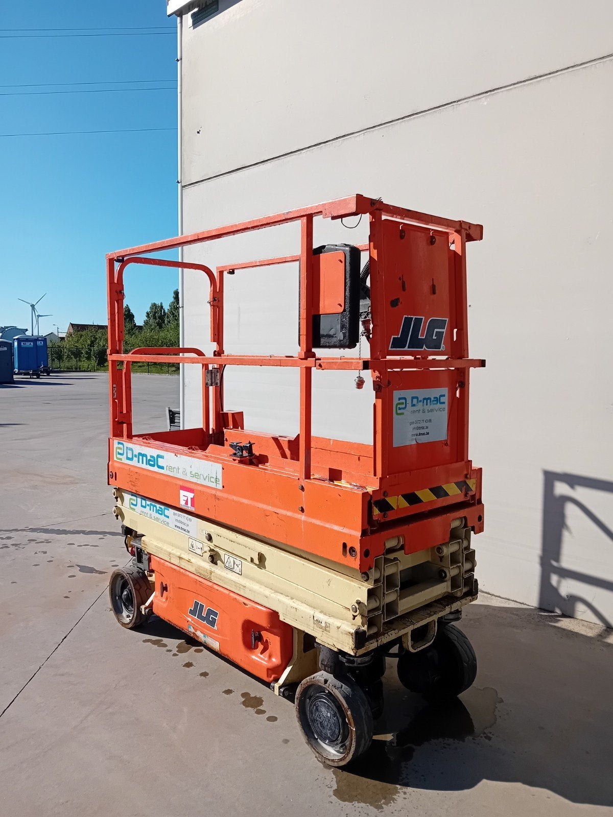 JLG Schaarlift 7.6m, Enlèvement