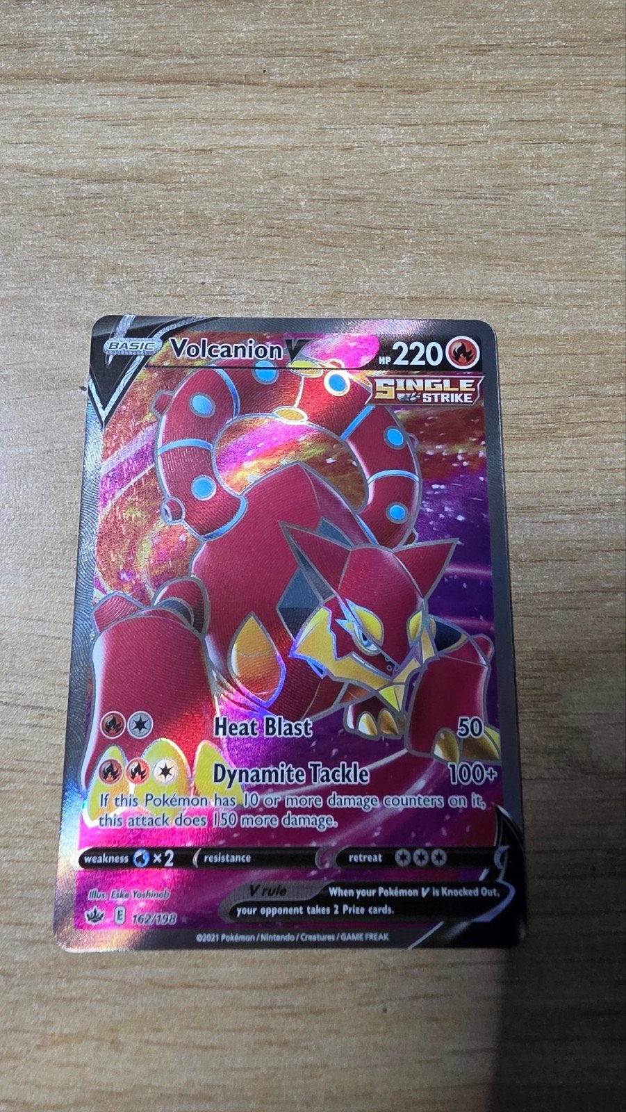 Volcanion 162/198, Enlèvement