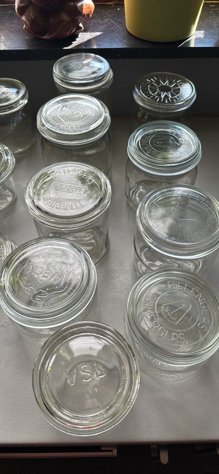 Lots de weck, Avec couvercle, Verre, Enlèvement, Utilisé
