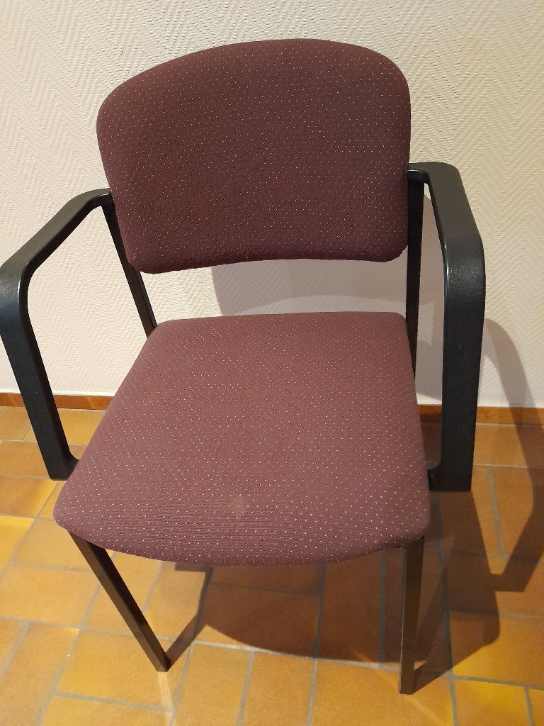 4 chaises avec accoudoir , siège en tissu, Autres couleurs, Comme neuf, Enlèvement, Classique