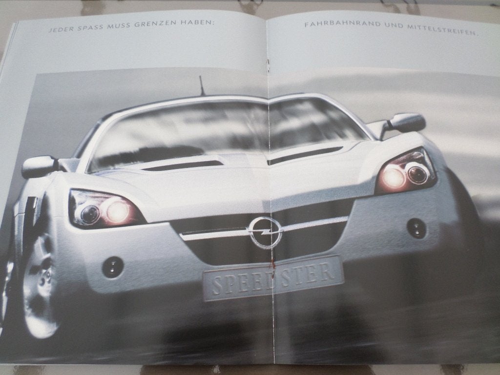 Opel Speedster 2000 Brochure, Boeken, Ophalen of Verzenden, Opel