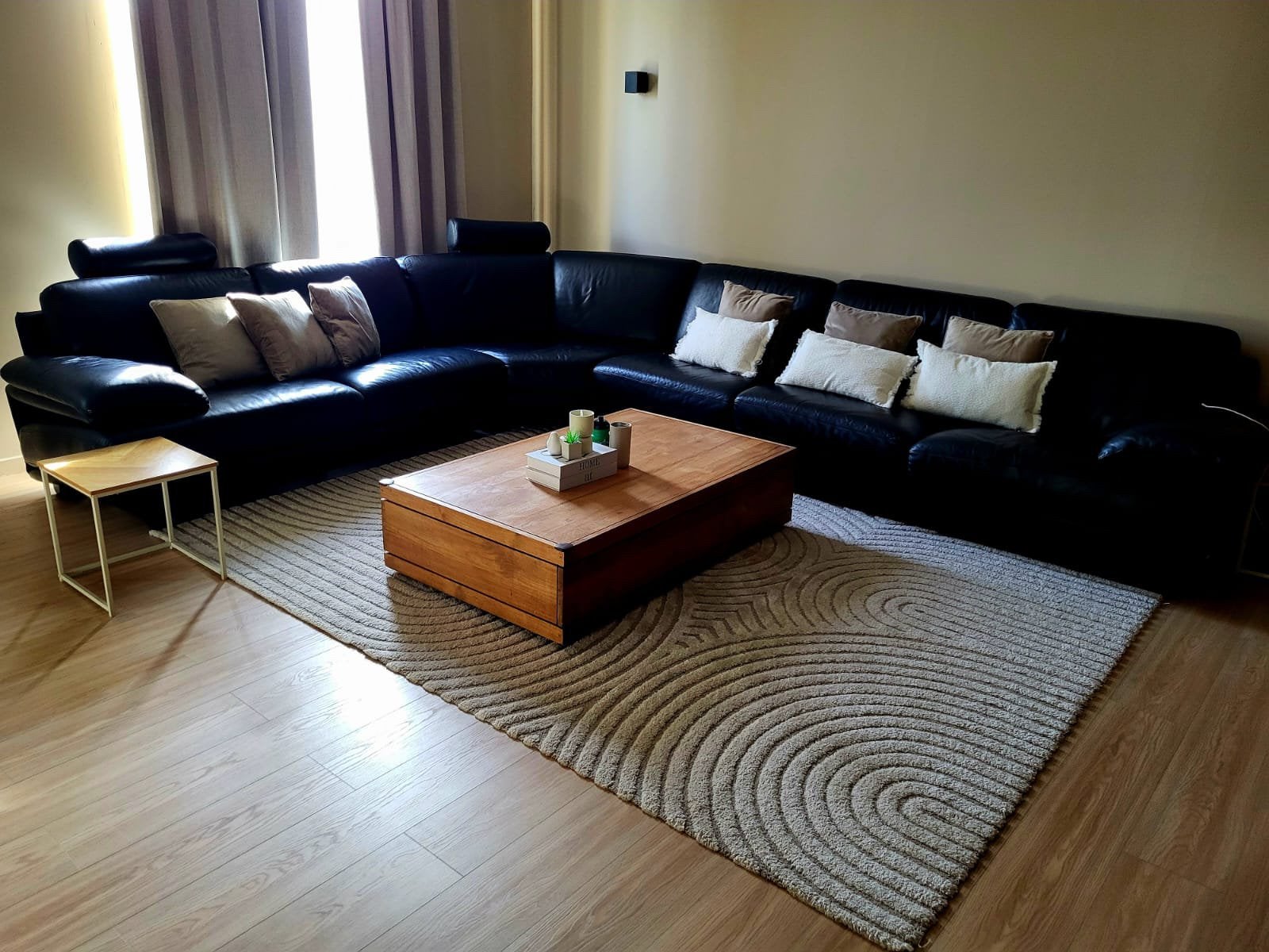 Natuzzi lederen hoekzetel, Enlèvement, Comme neuf