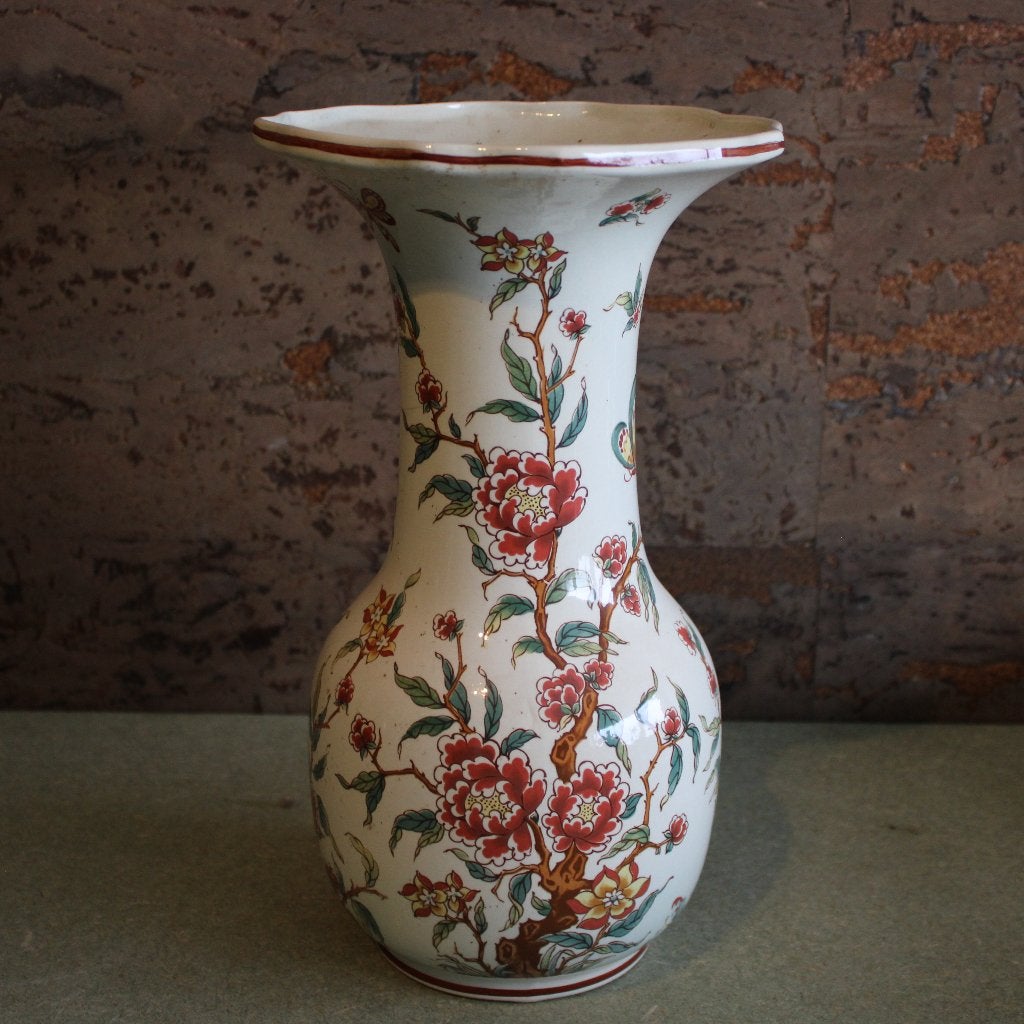 Vintage Boch La Louvière Vaas - Arbre Chinois, Antiquités & Art, Enlèvement ou Envoi