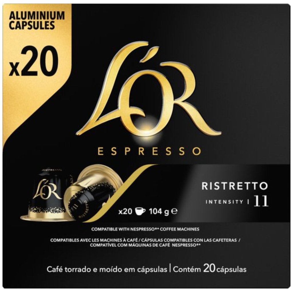 Lor koffie Espresso Ristretto intensity 11- 200 stuks, Ophalen, Nieuw