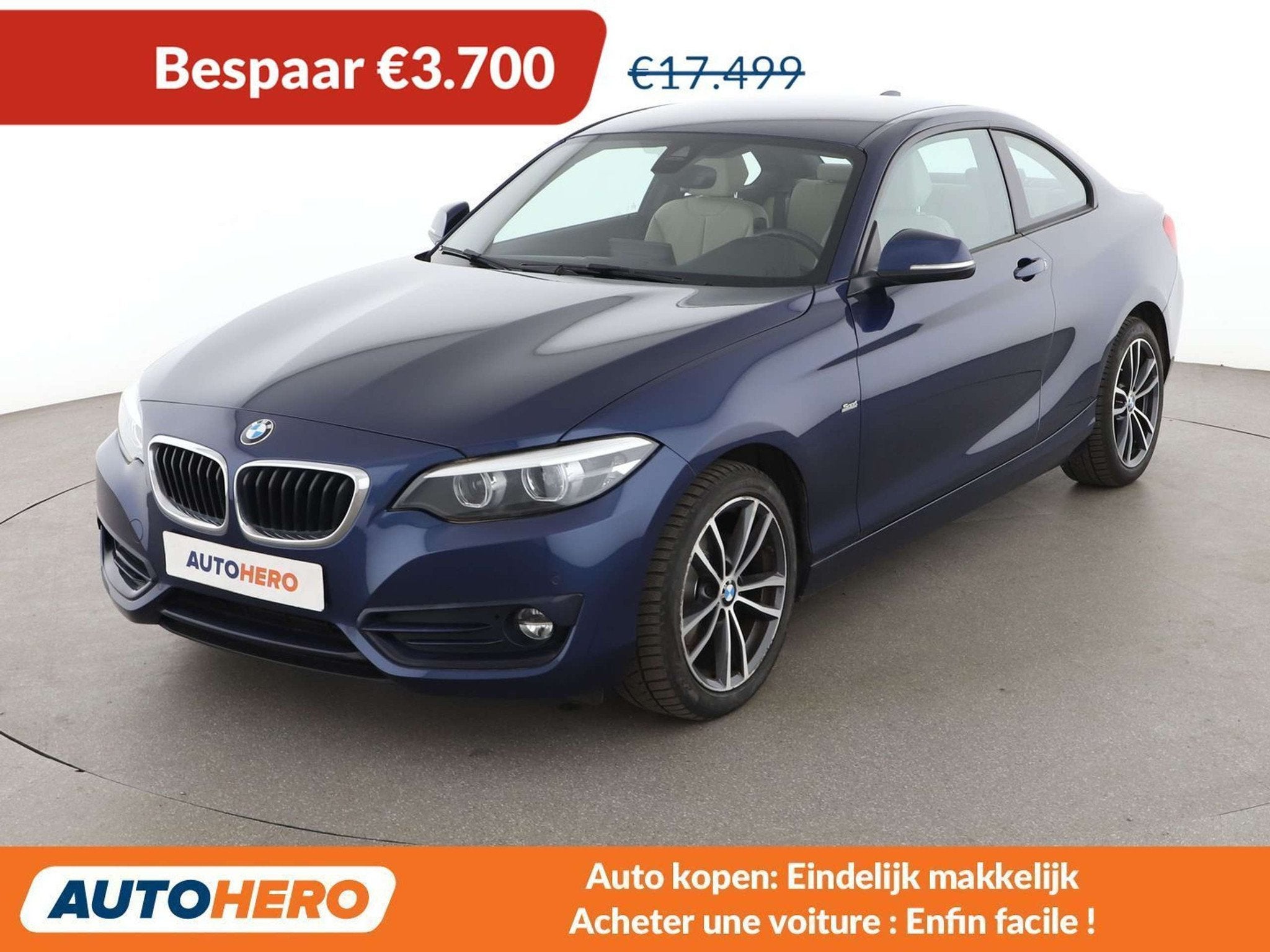 BMW 2 Serie 218 218i Sport Line, Autos, BMW, Détection des panneaux routiers, Beige, 2 portes, Coupé