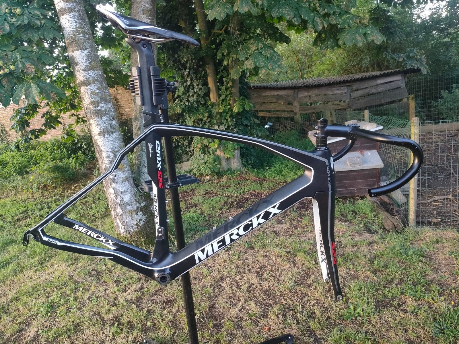 Eddy Merckx EMX525 frameset, Fietsen en Brommers, 28 inch, Carbon, 49 tot 53 cm, Zo goed als nieuw