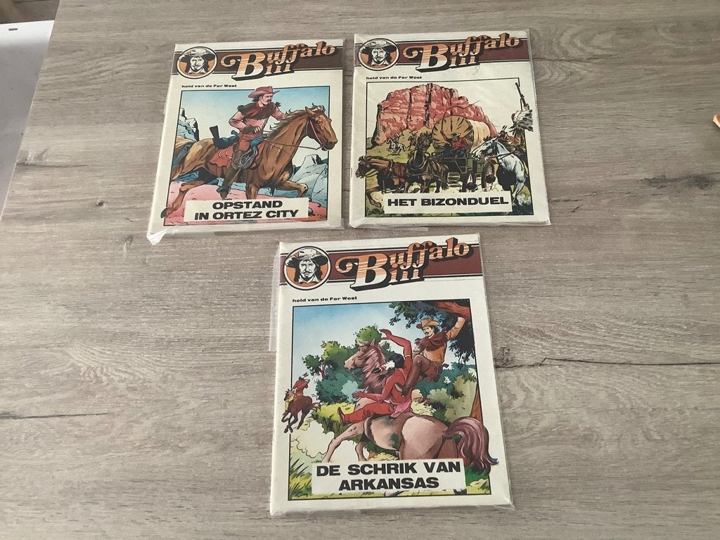 Buffalo Bill verschillende strips, Boeken, Meerdere stripboeken, Ophalen of Verzenden, Gelezen, Onbekend