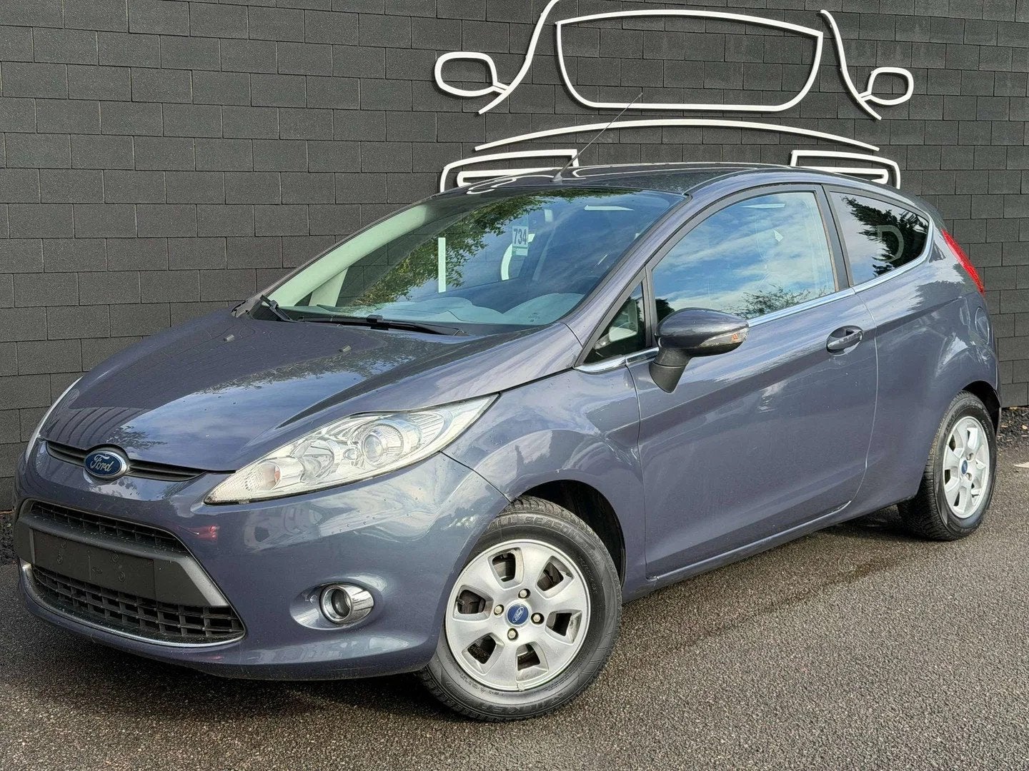 Ford Fiesta 1.6 TDCi+AIRCO+JANTES+EURO 5, Achat, Entreprise, Boîte manuelle, Noir