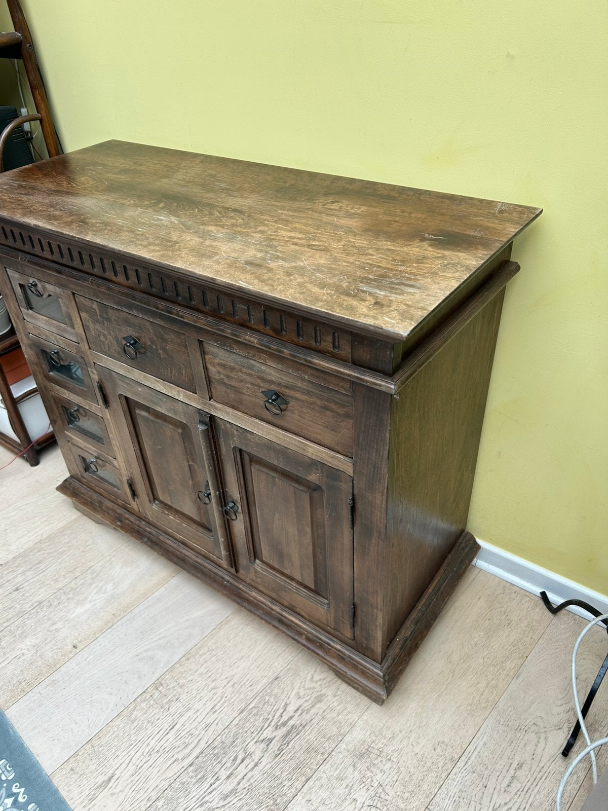 Buffet bois plein, Maison & Meubles, Avec tiroir(s), 25 à 50 cm, 100 à 150 cm, Enlèvement