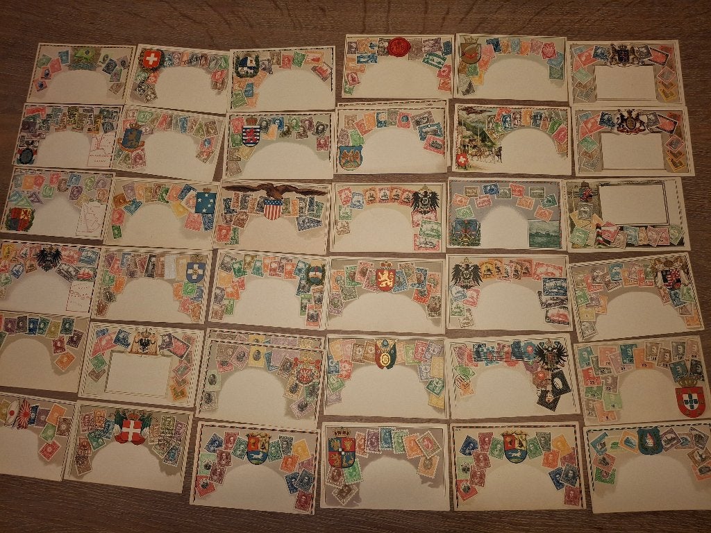 38 zeldzame postzegel kaarten, Ophalen