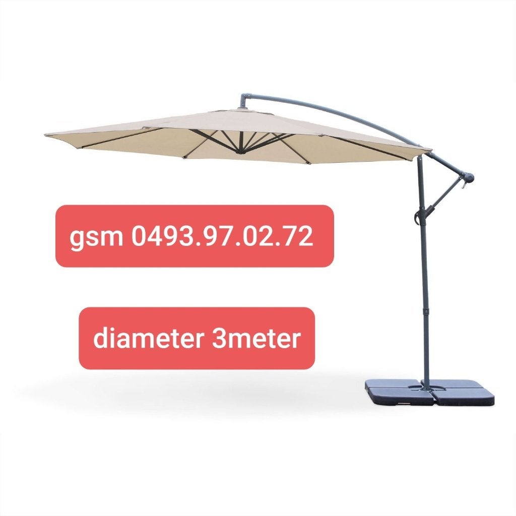 NIEUWE STOKPARASOLS IN VERSCHILLENDE KLEUREN, Jardin & Terrasse, Parasols, Neuf, Inclinable, Étanche, Enlèvement