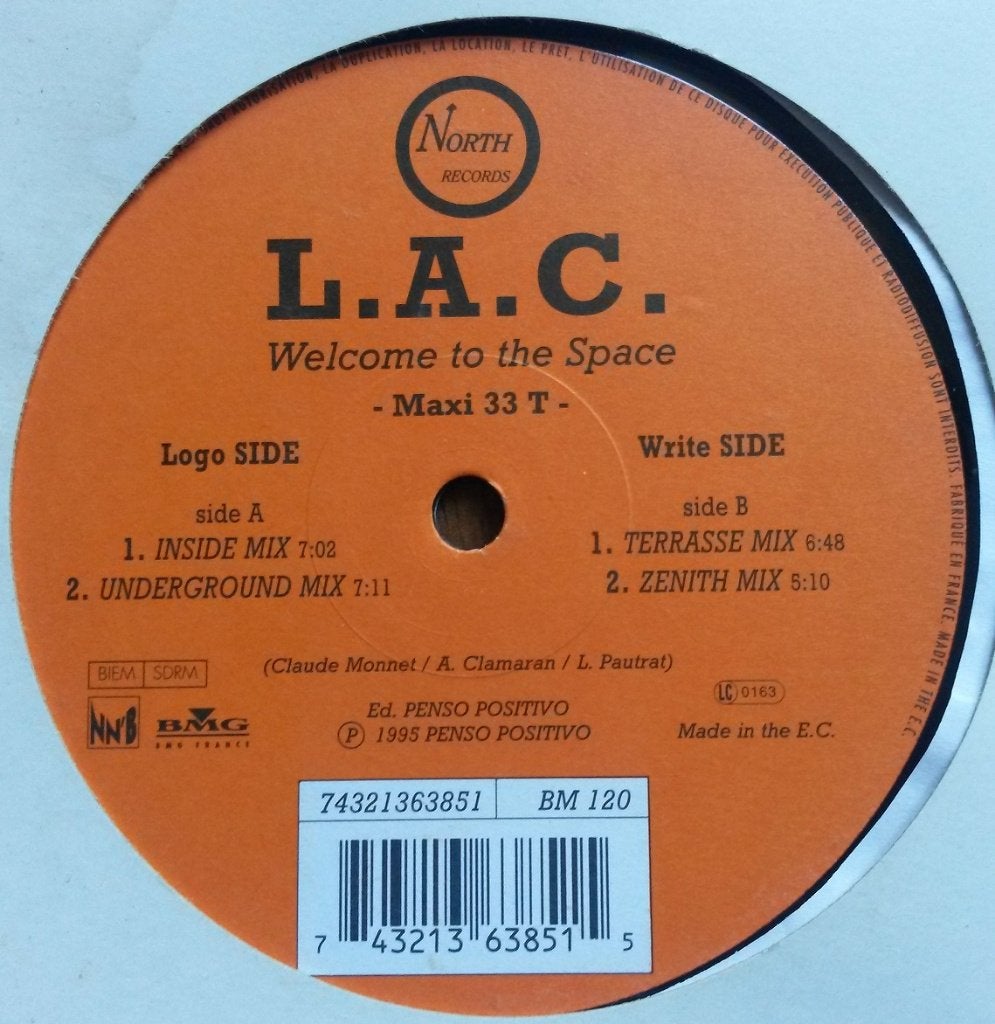 Vinyl Retro Trance House : A Clamaran - Welcome To The Space, CD & DVD, 12 pouces, House, Utilisé, EP