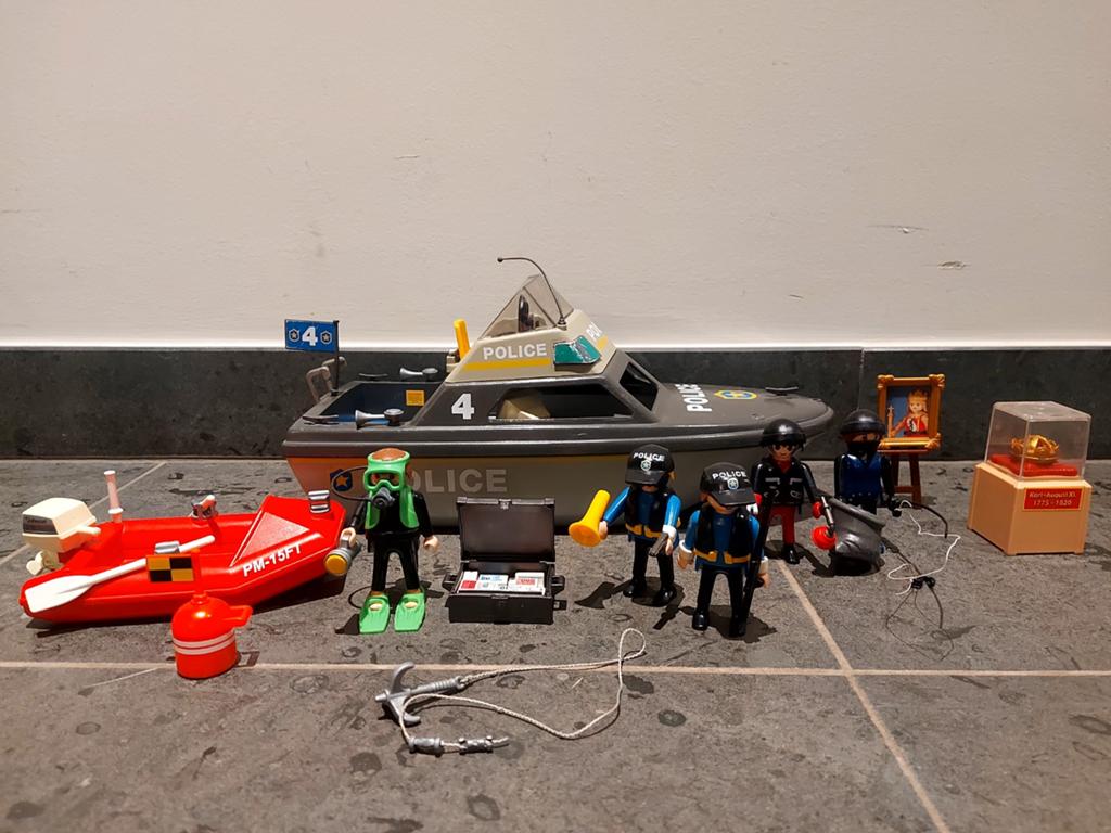 Playmobil Politie & dieven (4265 & 4429), Kinderen en Baby's, Speelgoed | Playmobil, Ophalen, Gebruikt, Complete set