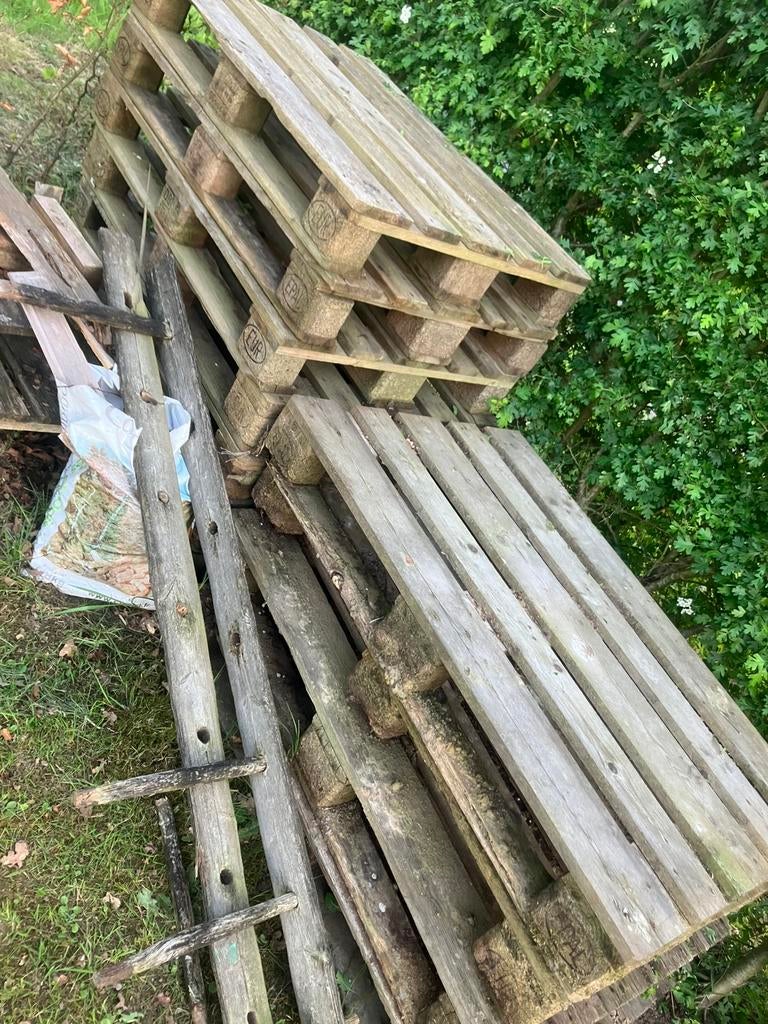 Europaletten, Doe-het-zelf en Bouw, Hout en Planken, Ophalen, Gebruikt
