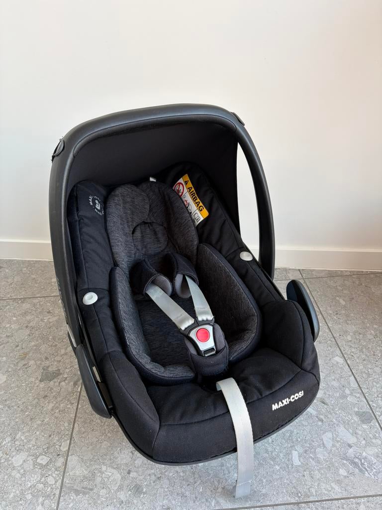 Maxi-Cosi Pebblepro zwart + regenhoes + hoes Anais, Enlèvement, Maxi-Cosi