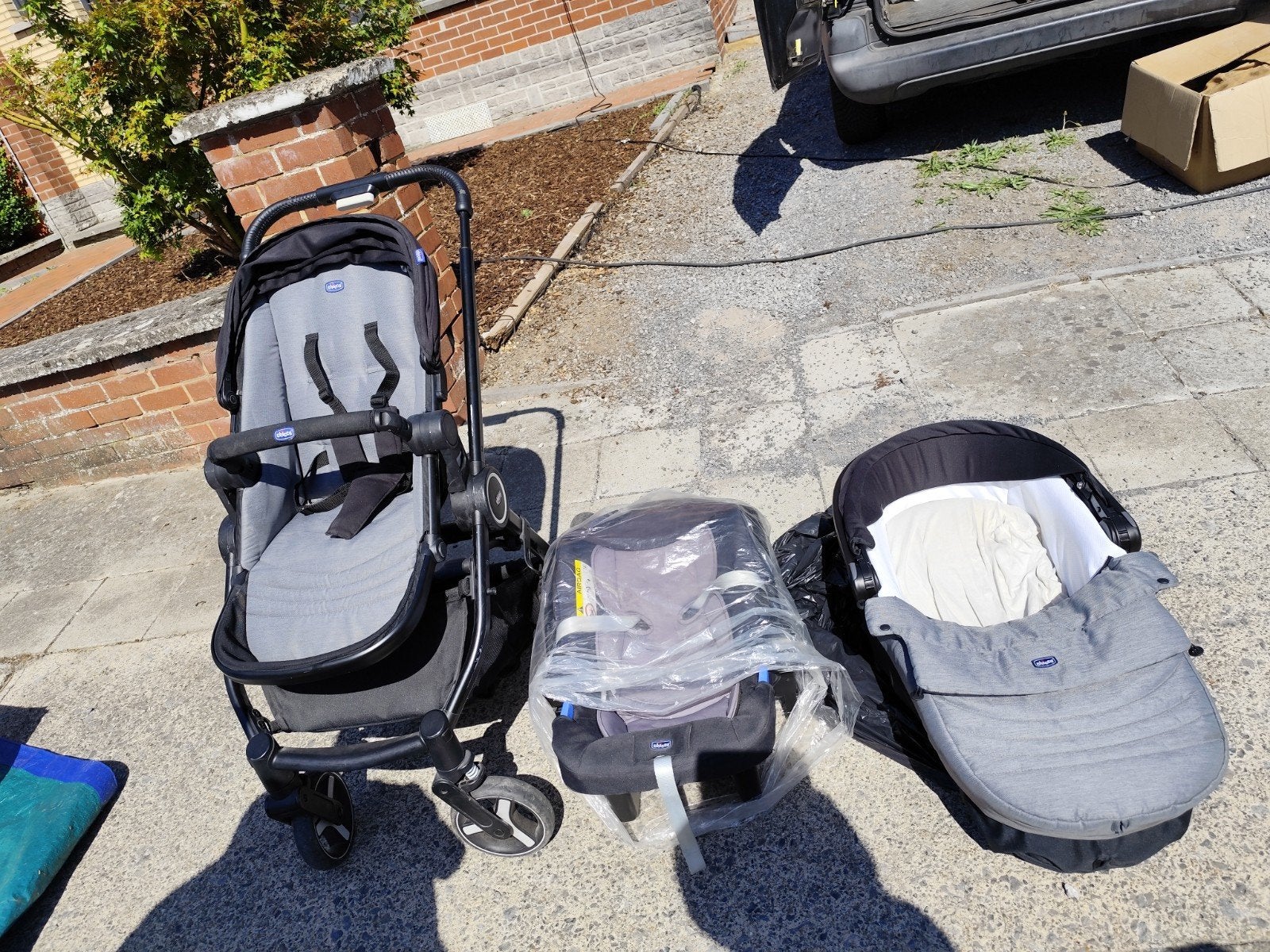 Poussette trio, Enfants & Bébés, Enlèvement, Poussette