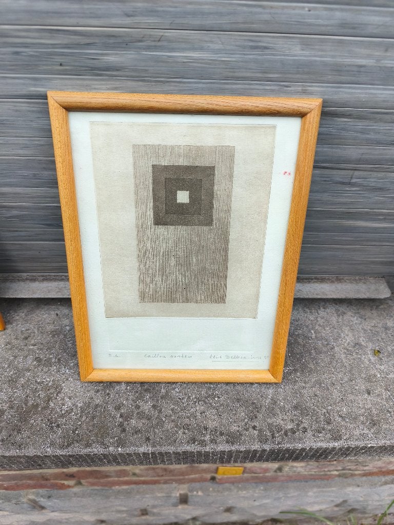 Eau forte épreuve d artiste signe, Enlèvement ou Envoi