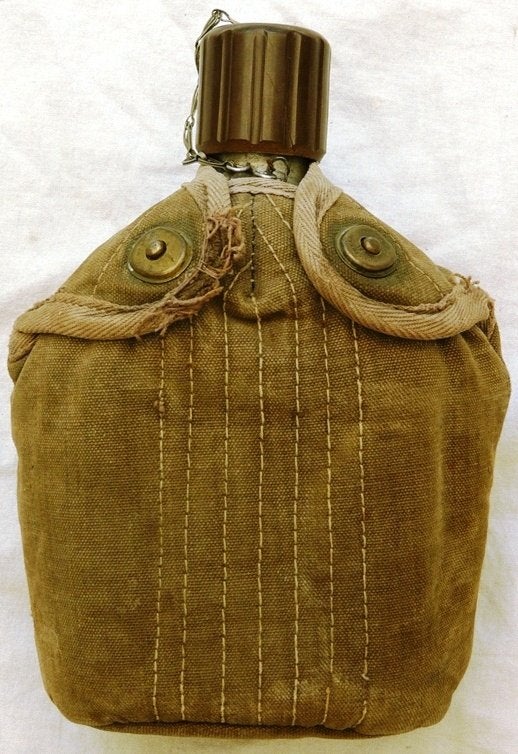 Veldfles / Canteen, met Hoes & Beker, KL, 1950s.(Nr.2), Enlèvement ou Envoi, Armée de terre, Autres types