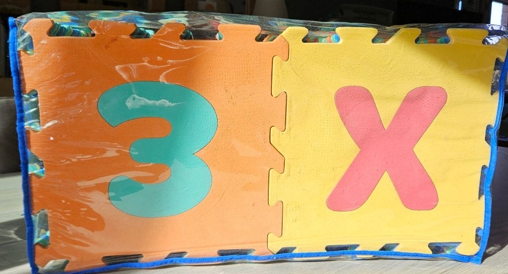 36 tapis de puzzle avec chiffres et lettres, Enlèvement, Utilisé