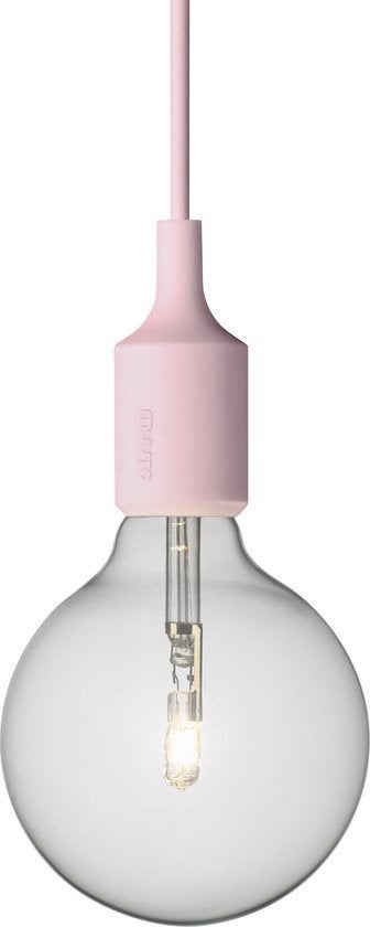 3 hanglamp lichtroze Muuto E27, Ophalen, Gebruikt